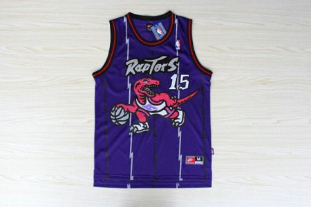 Maillot De Basket Toronto Raptors Vince Carter 15 Eyed Tennis Fans Violet